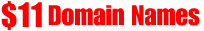 $11 Domain Names - Cheap and Budget Domain Registration